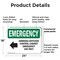 Signmission Ammonia Diffuser Control With Symbol Emergency Sign, Plastic, 24in W x 18in L, 2PK OS-2PACK-EM-P-1824-L-10293 - alternate 8